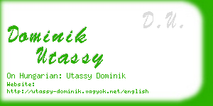 dominik utassy business card